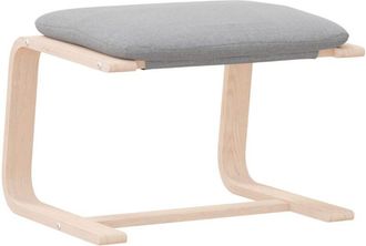 vidaXL Reposapi&eacute;s De Tela Gris Claro 51x41x40 Cm Vidaxl