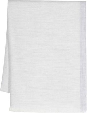 Eleventy Elegante Grijze Wollen Sjaal - Dames - Wintersjaals - Grijs - ONE Size - Wol - Accessoires