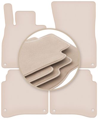 OEM Alfombrillas Premium Beige Para: Mercedes S W222 Sed&aacute;n Largo 2013