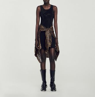 Sandro Vestido con estrás