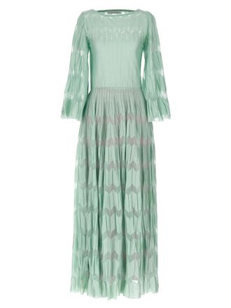 Antonino Valenti Bicolor Viscose Long Womens Dress