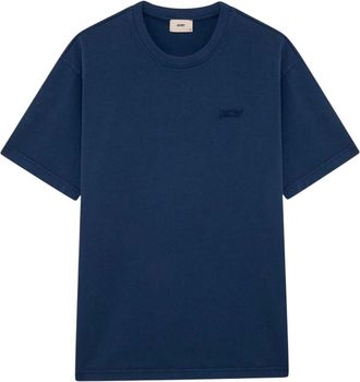 Autry Royal Blue Cotton Logo T-Shirt