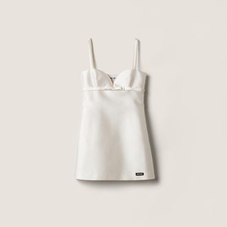 Miu Miu Silk and wool mini-dress