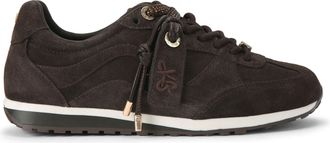 Kurt Geiger Womens Suedette Lorelei Sneakers - Brown - Size UK 4