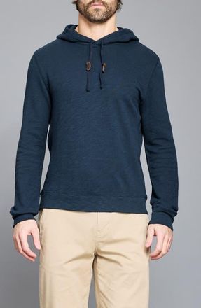 Billy Reid French Terry Hoodie in Carbon Blue at Nordstrom, Size X-Large