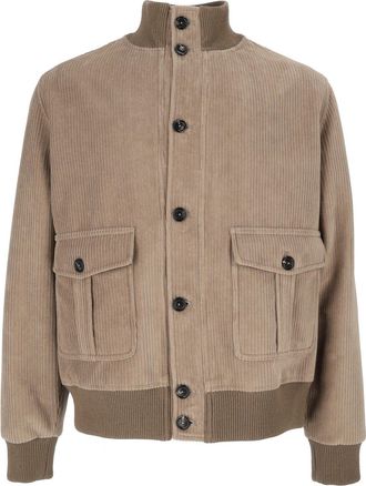 Circolo 1901 Pilot Jacket Tiny C. Micro-Patterned Corduroy Jacket