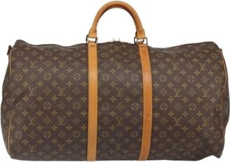 Louis Vuitton Pre-owned Weekend Bags, female, Brown, Size: ONE SIZE Pre-owned Keepall Travel Bag