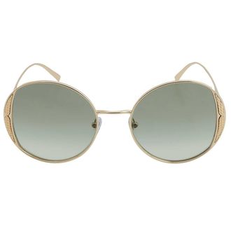 Bulgari Green Gradient Round Ladies Sunglasses BV6169 278/3M 53