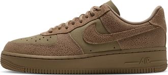 Nike Womens Air Force 1 07 SE Shagreen Shoes in Brown | IQ0135-200