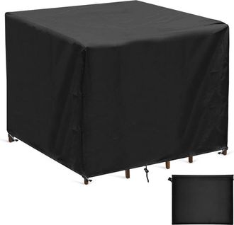 OEM Housse Salon De Jardin - Polyester 420d Oxford - Impermeable Anti-uv - Pour Table Et Chaise Patio Rectangulaire Ou Ovale - 90x90x90 Cm - 1 Unidad