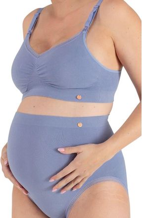 Cache Coeur High Waist Maternity Briefs in Sky Blue at Nordstrom, Size X-Large