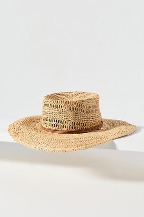 Rag & Bone Raffia Boater Hat