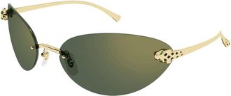 Cartier Sunglasses, unisex, Yellow, Size: ONE SIZE Panth&egrave;re Sunglasses