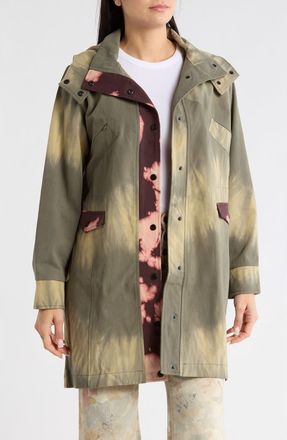Desigual Mixed Print Longline Jacket in Green at Nordstrom Rack, Size X-Small