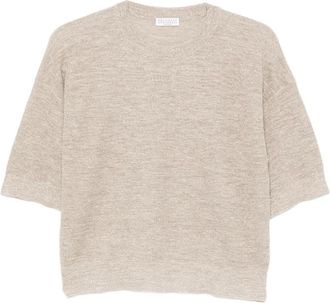 Brunello Cucinelli Fine-knit Short-sleeve T-shirt