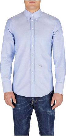 Dsquared2 Overhemden, Heren, Blauw, M, Dsquared 2 Shirts Blue
