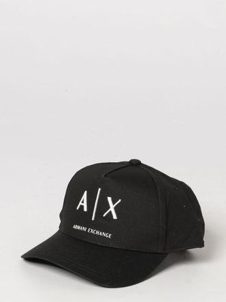 A|X Armani Exchange Cappello in cotone con logo ricamato