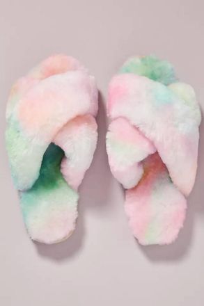 Emu Womens Mayberry Tie Dye Slipper In Fairy Floss