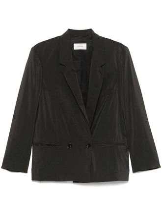 Christophe Lemaire tailored blazer - women - Silk/Viscose/Cotton/Polyamide - 34 - Brown