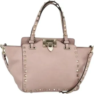 Valentino Pre-owned Handbags, female, Pink, Size: ONE SIZE Pre-owned Vintage Hand Bag