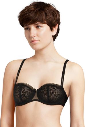 Chantelle Womens C13B50 Jolie Half Cup Bra - Black Polyamide - Size 36E