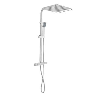 OEM Sistema De Ducha, Control Termost&aacute;tico, Ducha De Lluvia De Alta Presi&oacute;n, Color Plata