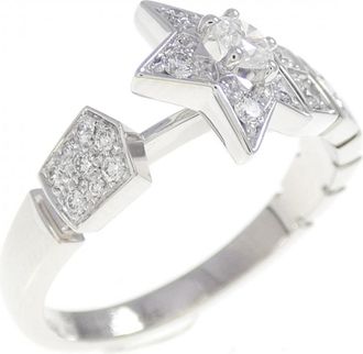 Chanel White Gold White Gold (18K) Band Ring (Pre-Owned)