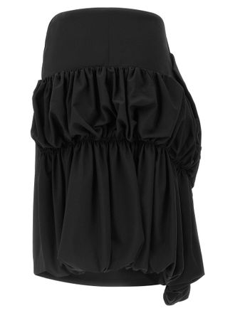 Comme Des Gar&ccedil;ons Sculptural Wool Skirt - Black