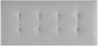 Colchones Aznar Cabezal De Cama Etna Tapizado En Tela Cama De 150 - Gris-etna-(90)