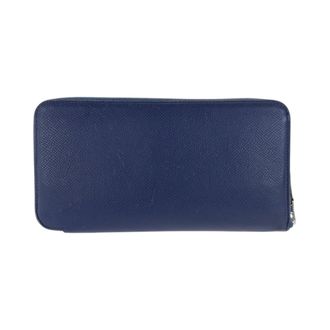 Herm&egrave;s Blue Indigo Navy Epsom Leather Long Wallet (Bi-Fold) (Pre-Owned)