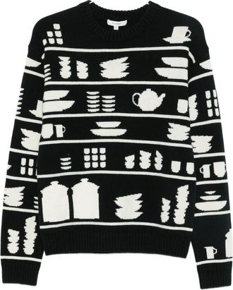 J.W.Anderson Tableware-pattern Crew-neck Sweater