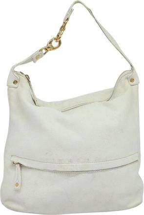 Celine White Leather Shoulder Bag (Pre-Owned)
