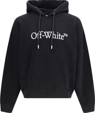 Off-white Black Relaxed Logo Hoodie