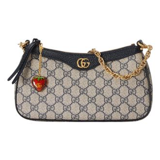 Gucci (WMNS) Gucci Ophidia GG Small Handbag Beige Blue 735132-FABLE-8881
