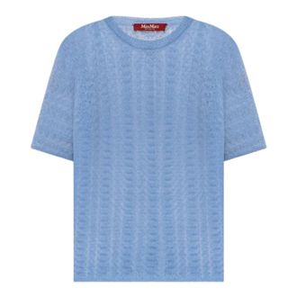 Max Mara Dames, Truien, Blauw, Maat: M Wol