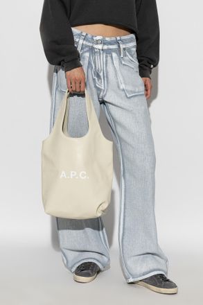 A.P.C. Ninon Small Shopper Bag, Unisex, Cream