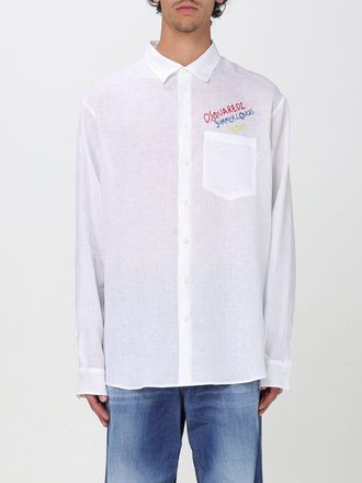 Dsquared2 Camicia Summer Lovers Dsquared2 in lino con logo