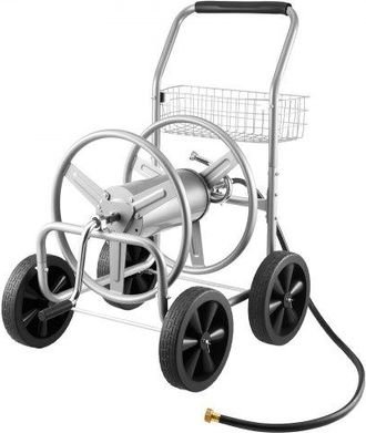 OEM Schlauchtrommelwagen 91m. Robuste Gartenwasserbepflanzung Mit Korb