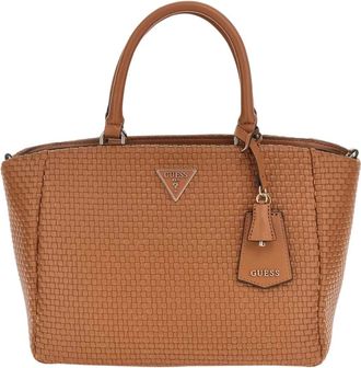 Guess Handtas met handvat - Dames - Handtassen - Bruin - ONE Size - Katoen - Tassen