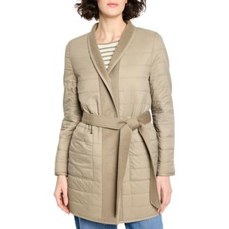 Nic+Zoe Reversible Belted Coat in Pewter at Nordstrom Rack, Size Xx-Large