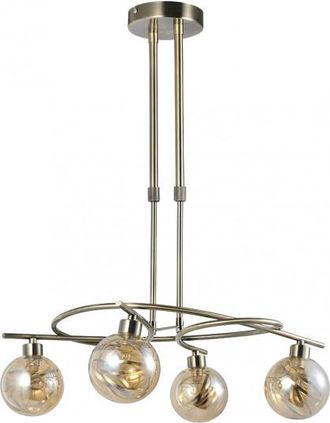 Fabrilamp Fabrilamp - Lampara De 4 Luces Modelo Varanasi Cuero