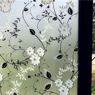 No Brand L&aacute;mina De Vidrio Esmerilado, L&aacute;mina Para Ventanas, Transl&uacute;cida Pero No Transparente, Proporciona Aislamiento T&eacute;rmico, 44,5 X 100 Cm