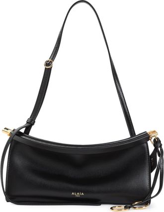 Alaia Black East West S Calf Leather Shoulder Bag-Donna