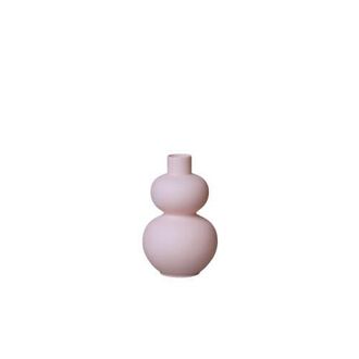 Middle Kingdom Porcelain Matte Porcelain Mini Double Lobed Vase in Dusty Pink at Nordstrom