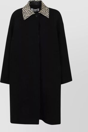 R&oacute;he wool fitted coat