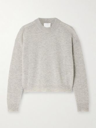 Allude Wool And Cashmere-blend Sweater - Gray