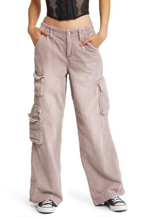 BDG Y2K Low Rise Corduroy Cargo Pants in Lilac at Nordstrom, Size X-Small