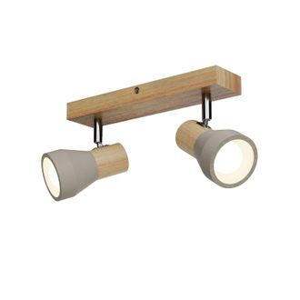 Lindby Foco filiz En Marr&oacute;n De Madera - Lindby