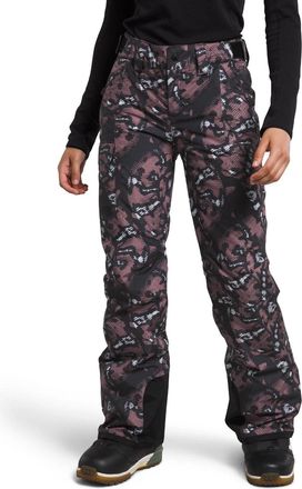The North Face Freedom Snow Pants Womens Gray Snake Charmer Insulated UPS1143