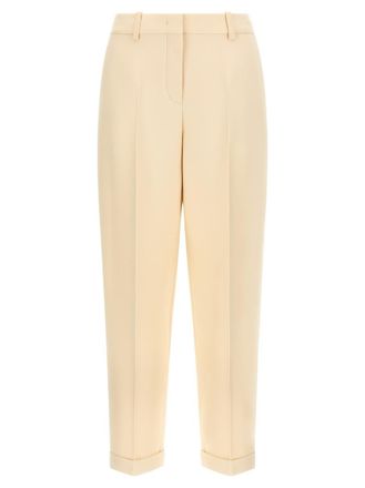 Fendi Beige Wool and silk pants